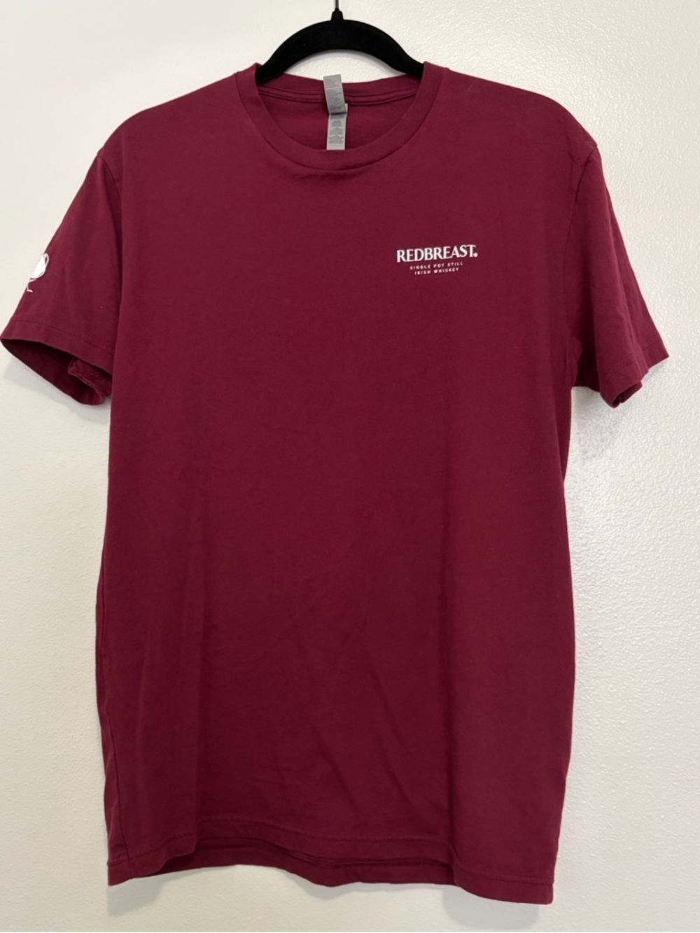 Redbreast Irish Whiskey Graphic T-Shirt | Burgundy | Next Level Apparel | Size M